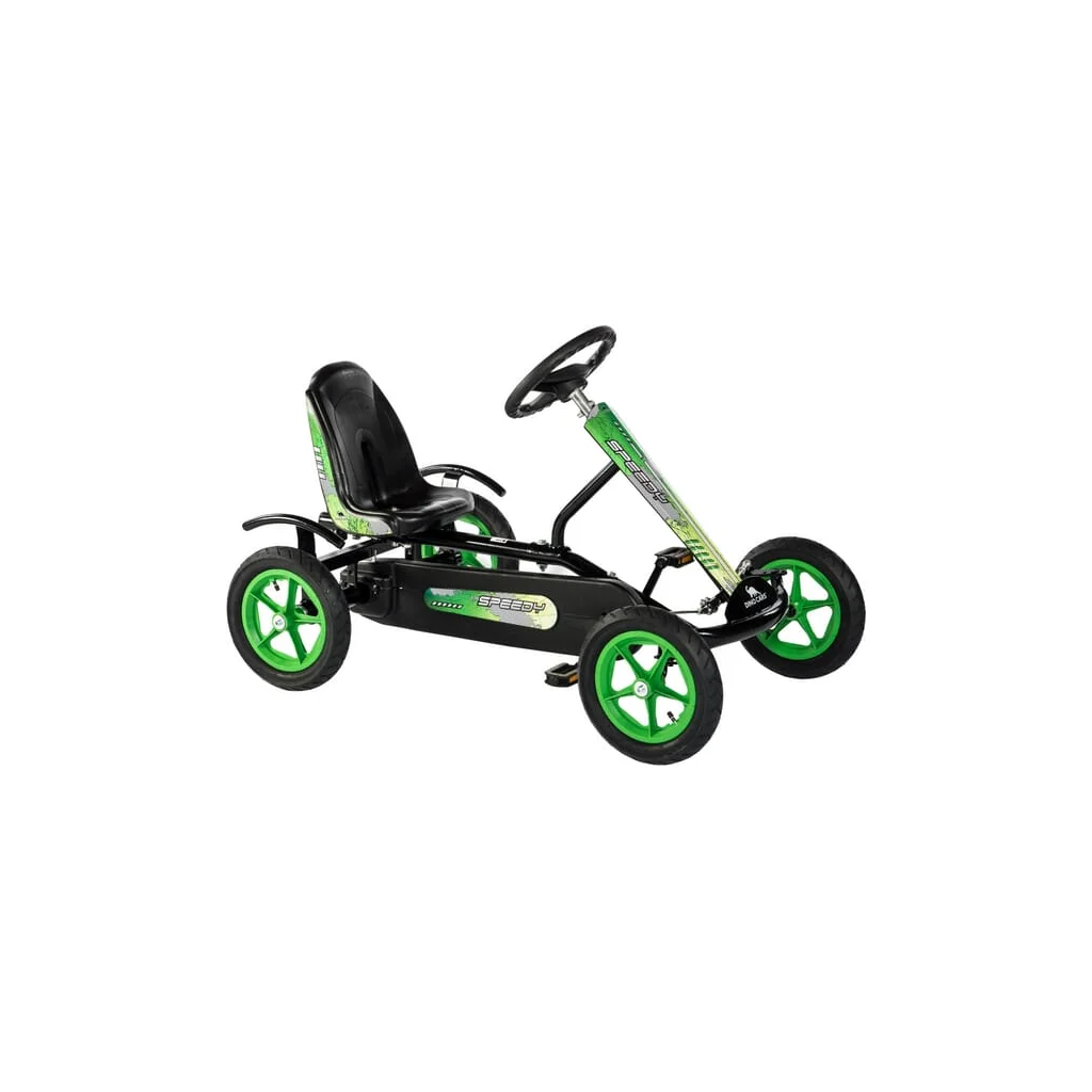 Kart cu pedale Speedy BF1 negru/verde DC17200BF1