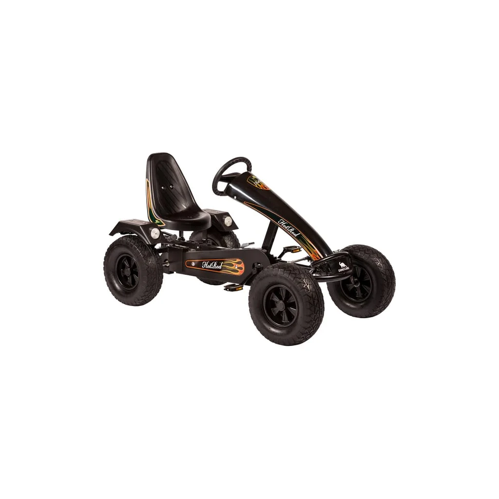 Kart cu pedale negru Hot Rod BF1 Dino Cars DC57250BF