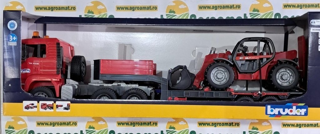 Jucarie Camion cu Incarcator si Bulldozer Cat