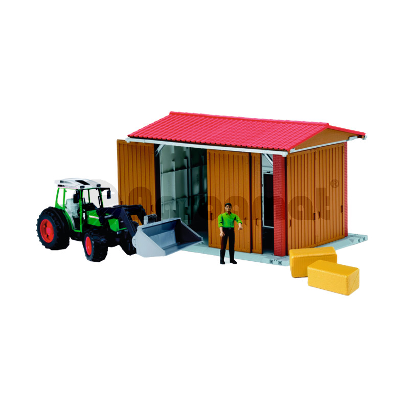 Hala masini cu fugurina, Fendt 209 S, incarcator frontal si accesorii