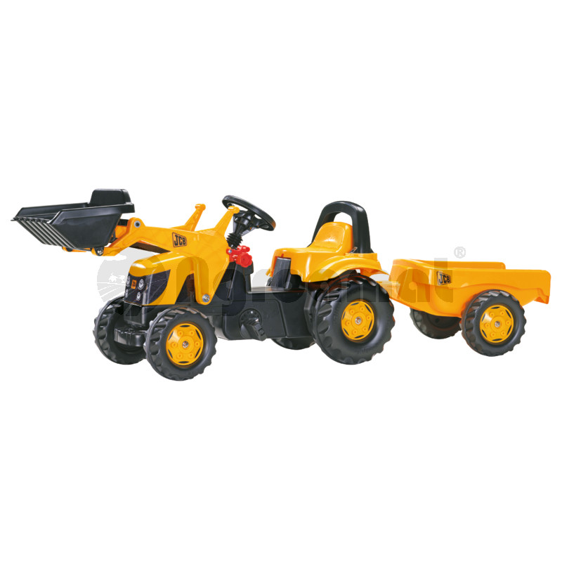 Tractor cu incarcator si trailer