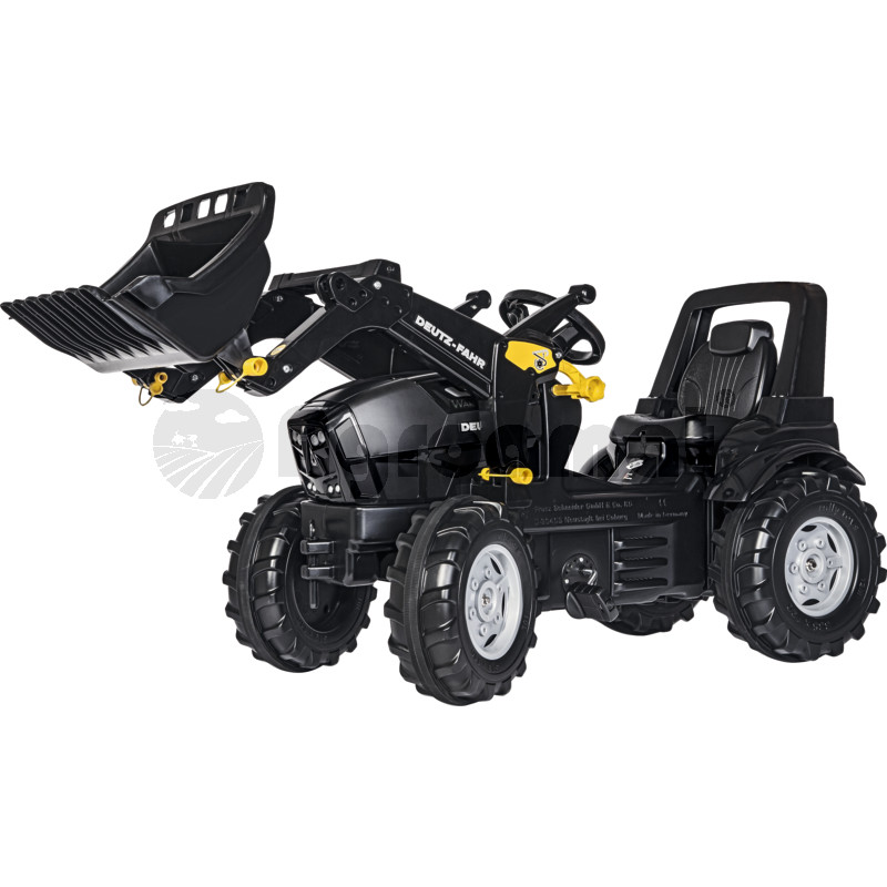 Tractor cu incarcator rollyTrac, anvelope alergatoare, scaun reglabil, lonjeron pentru plafonul caroseriei, capota motor cu mecanism de deschidere, angrenaj diferential