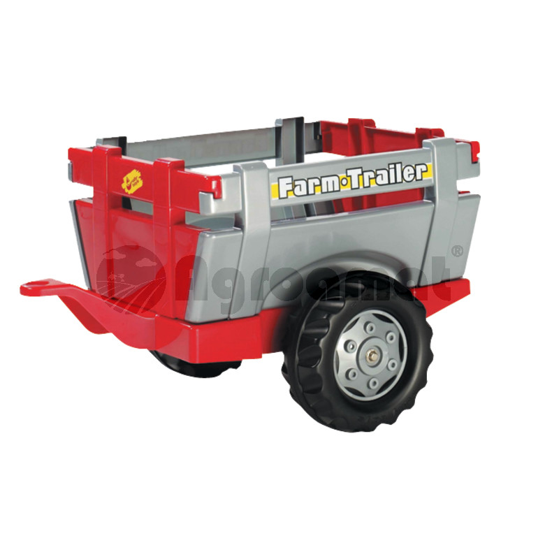 Trailer ferma rosu/argintiu