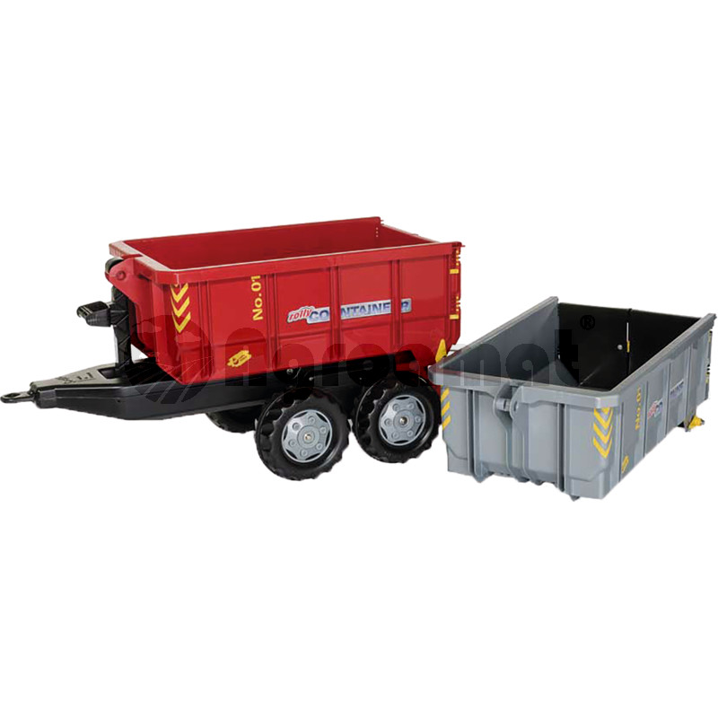 Container, rosu/argintiu