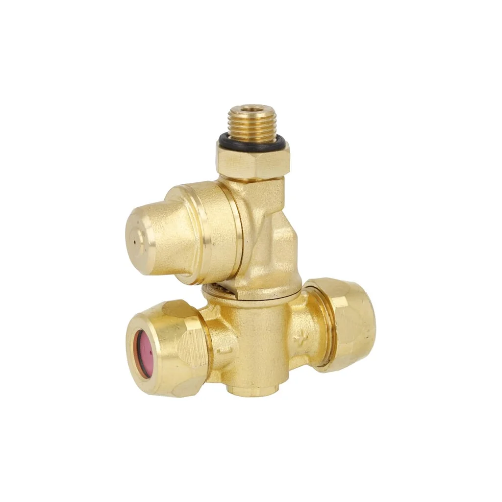 Duză dublă din alamă, suport placă ceramică F20002