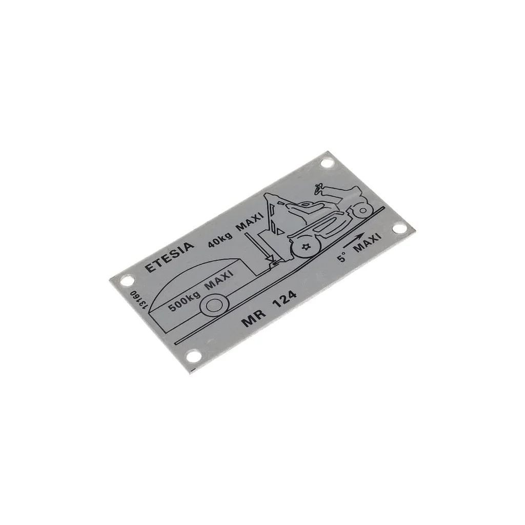 Placă de identificare MR124 ET13160