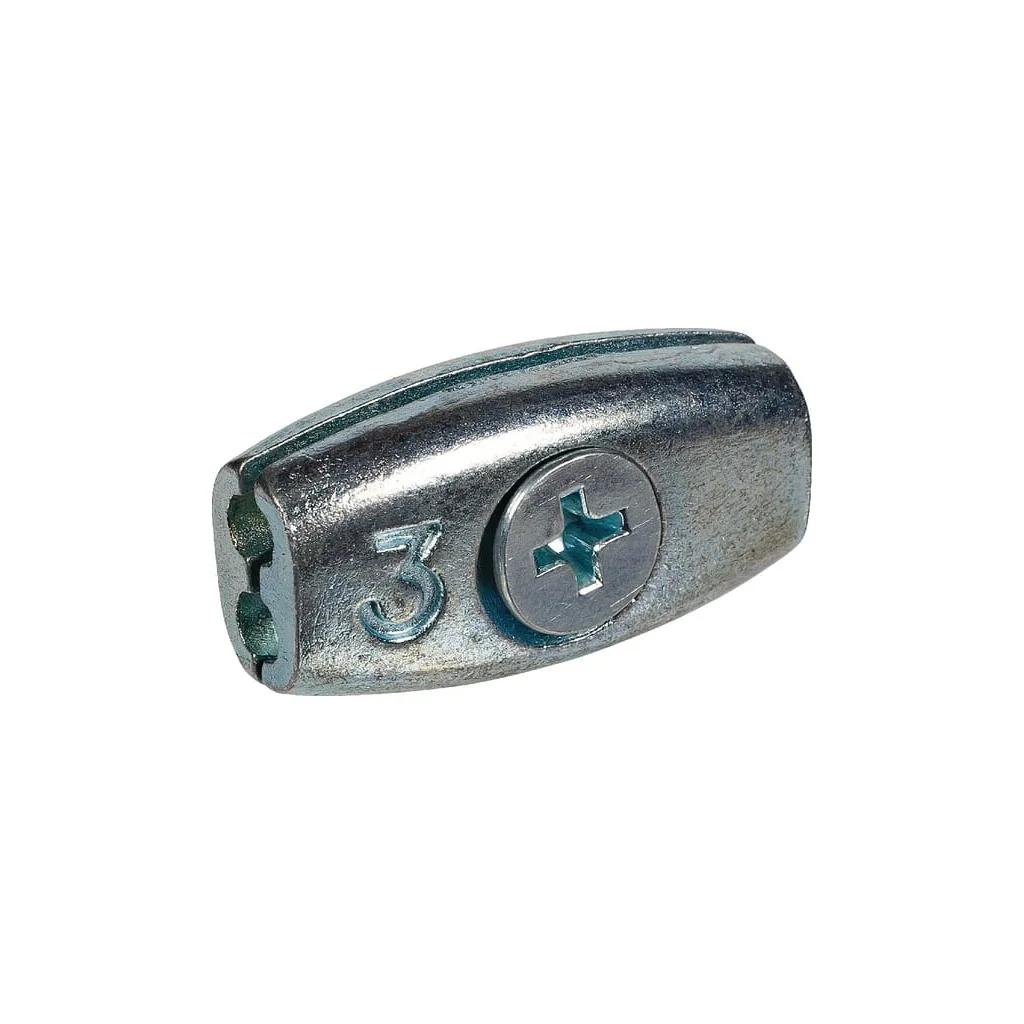 Clemă cablu metalic D=3mm F250386