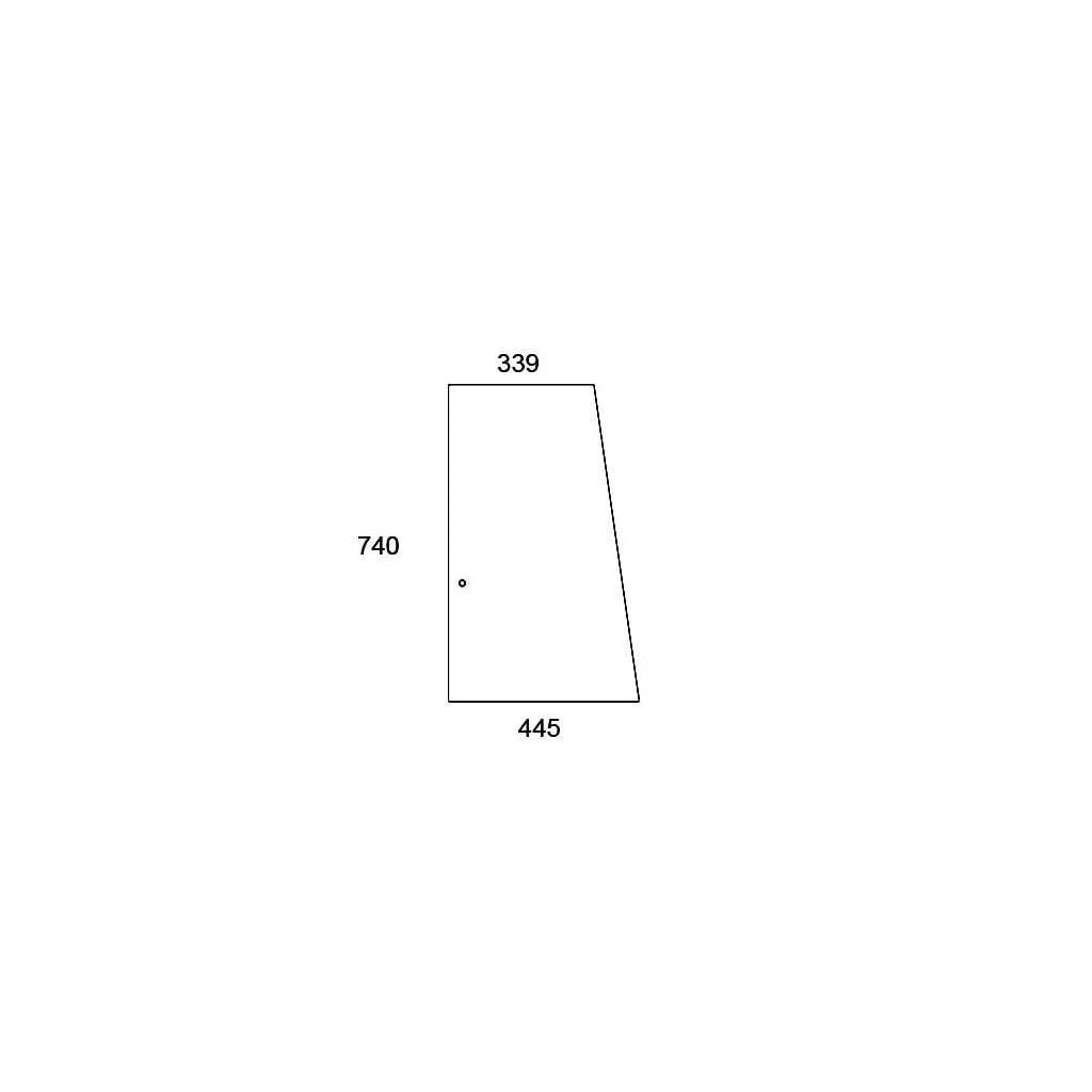 Geam lateral glisant F281505350011N