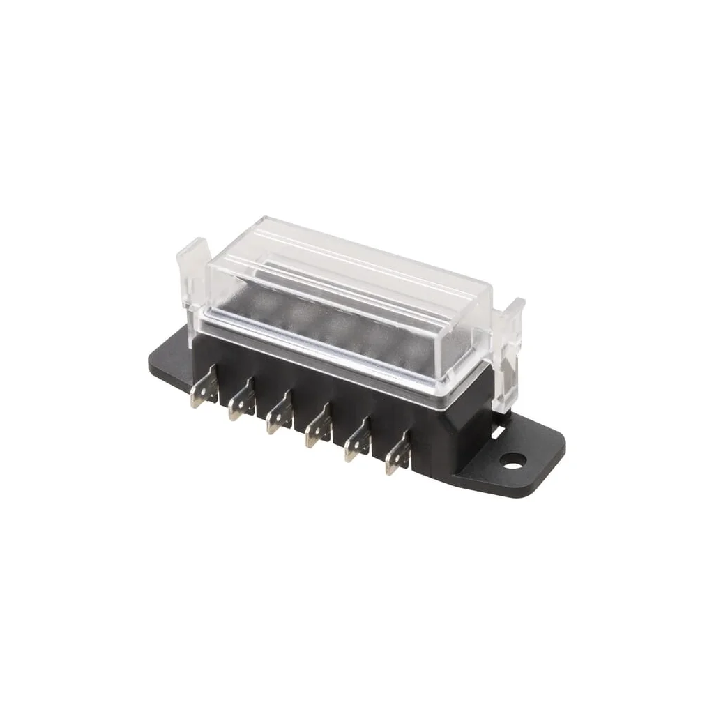 Casetă de siguranțe, terminal cu lame, 6 pini, max. 32V 15A (ATO/ATC), 12x6,3mm FB10005KR