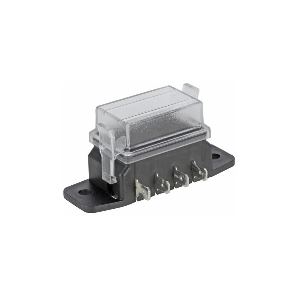 Casetă de siguranțe, terminal cu lame, 4 pini, max. 32V 15A (ATO/ATC), 8x6,3mm FB10004KR