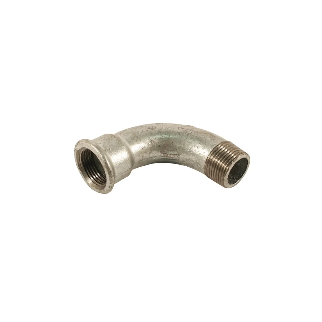 Cot 90° mamă/tată galv. 1/4" FG114