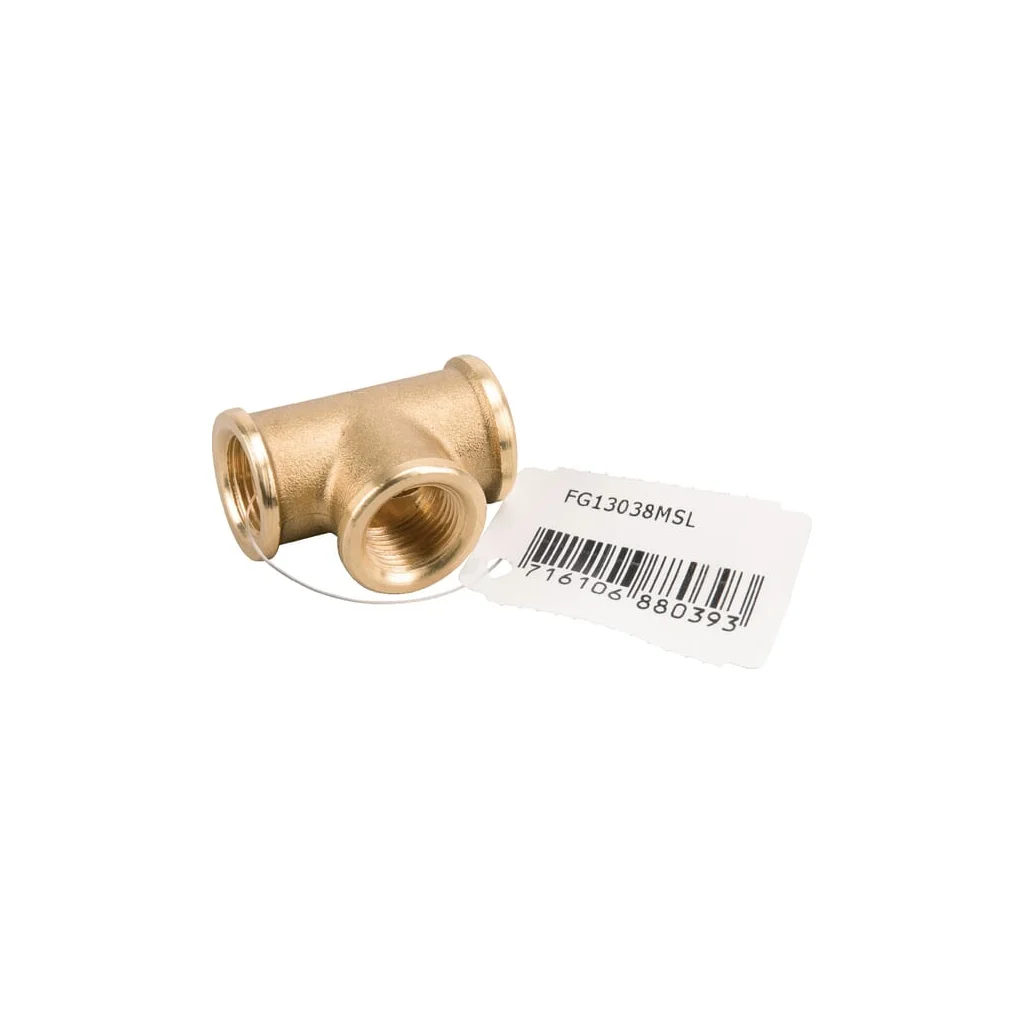 Teu din alamă 3xF 3/8" FG13038MSL