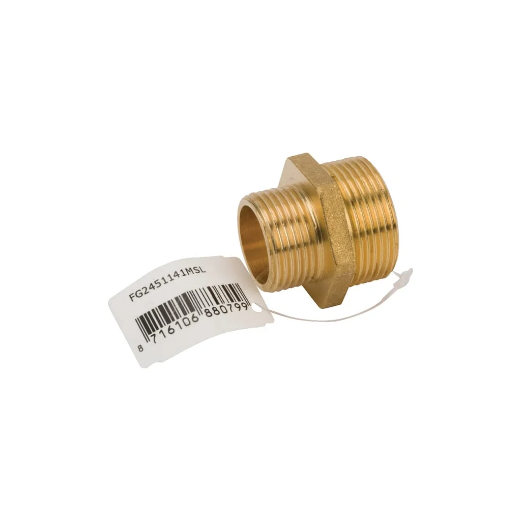 Niplu de alamă 2xM 1 1/4" x 1" FG2451141MSL