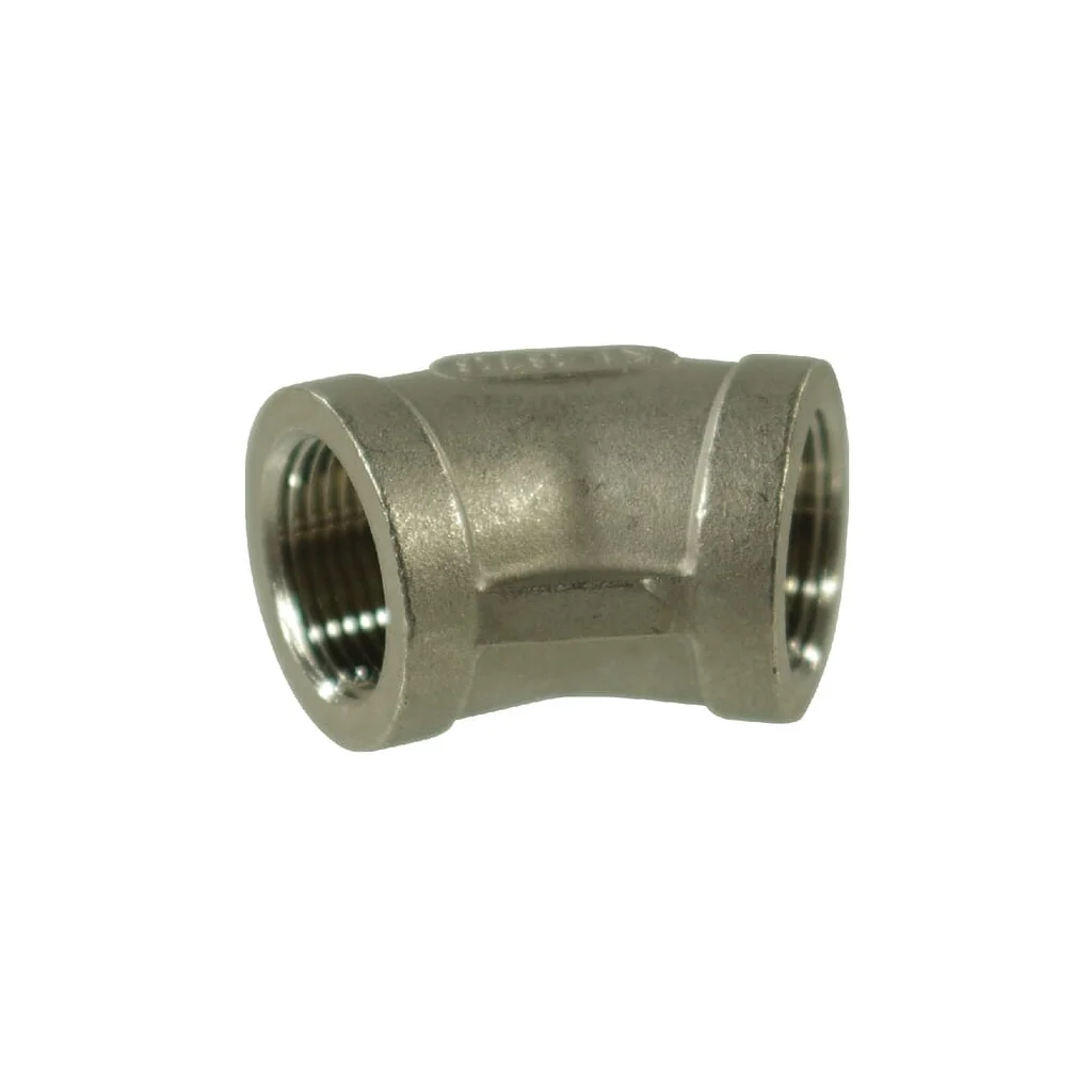 Cot 45° S.S. 2xF 1/2" FG12012RVS