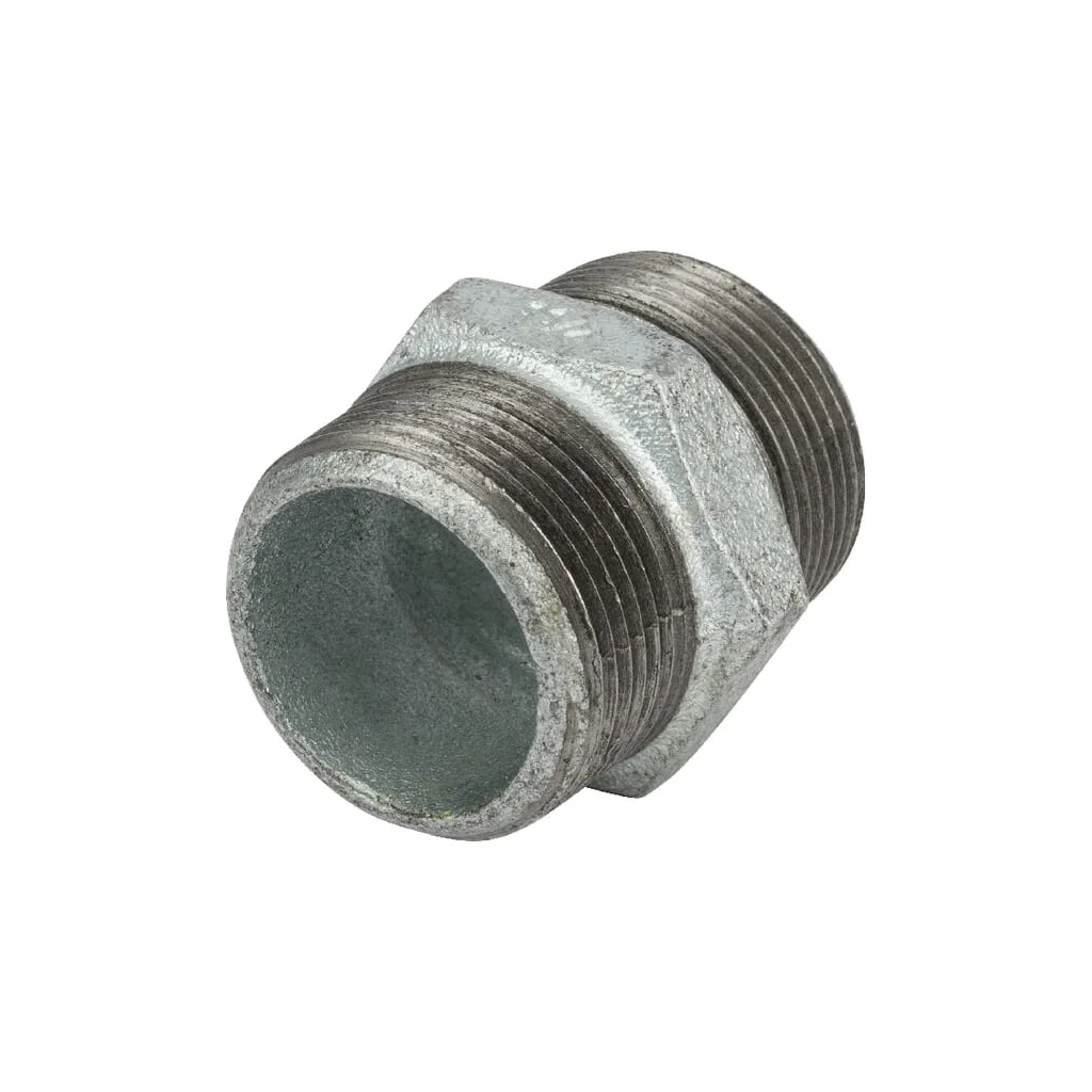 Niplu dublu zincat AG 1 1/4" FG280114