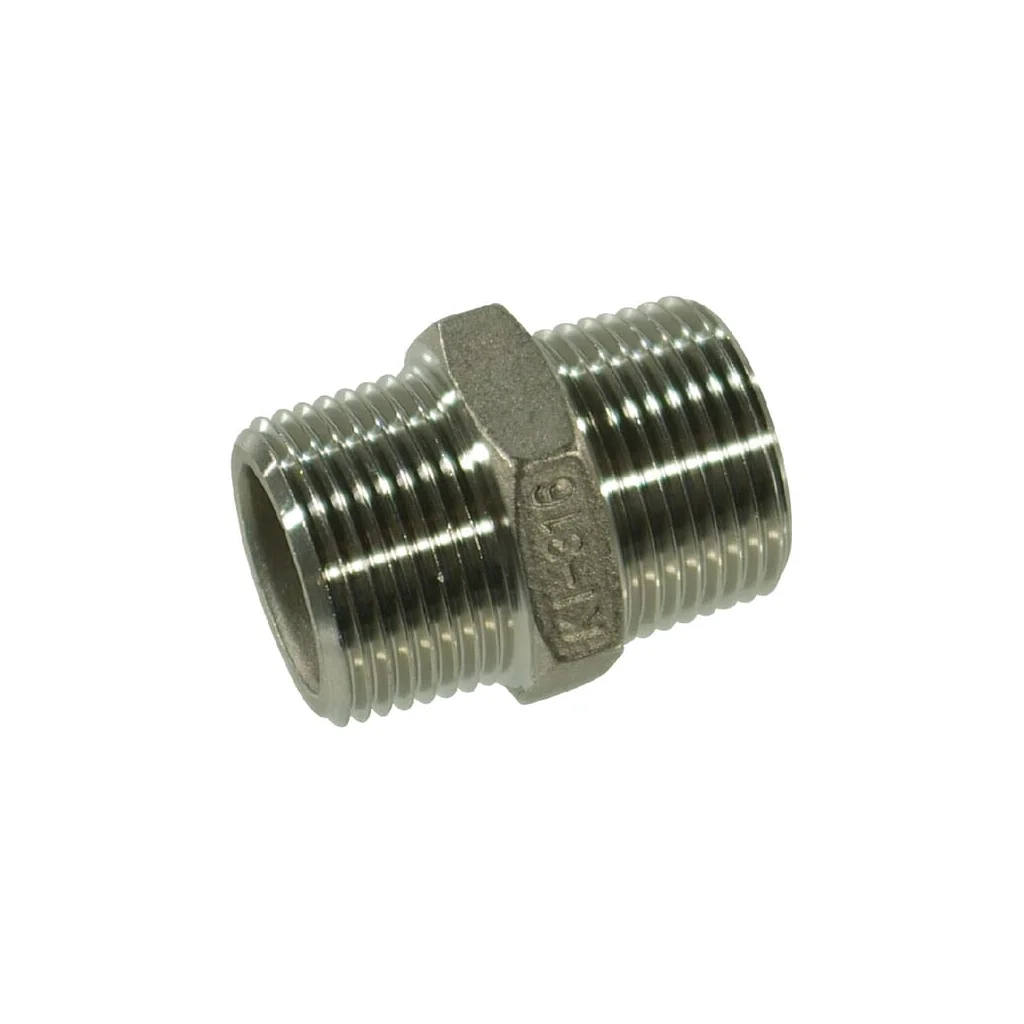 Niplu S.S. 2xM 2 1/2" FG280212RVS