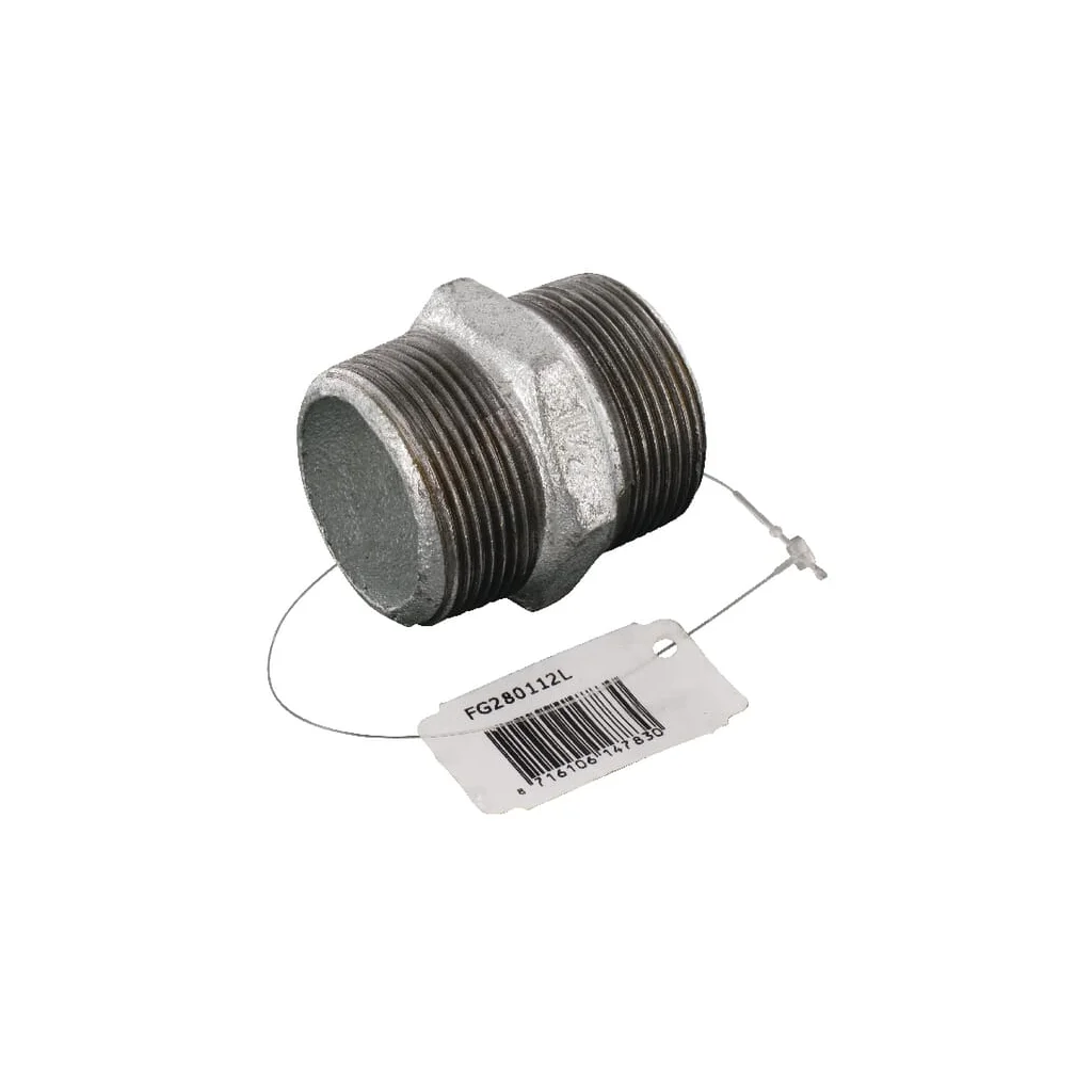 Niplu dublu zincat AG 1 1/2" FG280112L