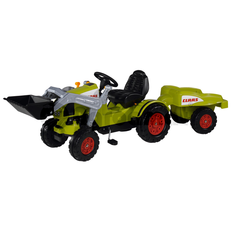 Tractor cu trailer si incarcator frontal