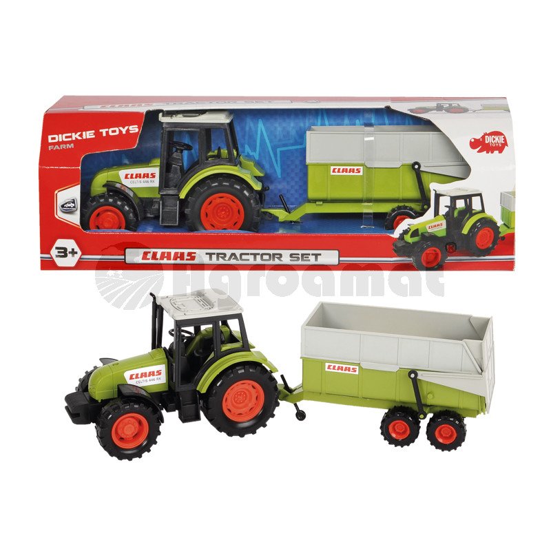 Tractor cu remorca, piese amovibile, 36 cm