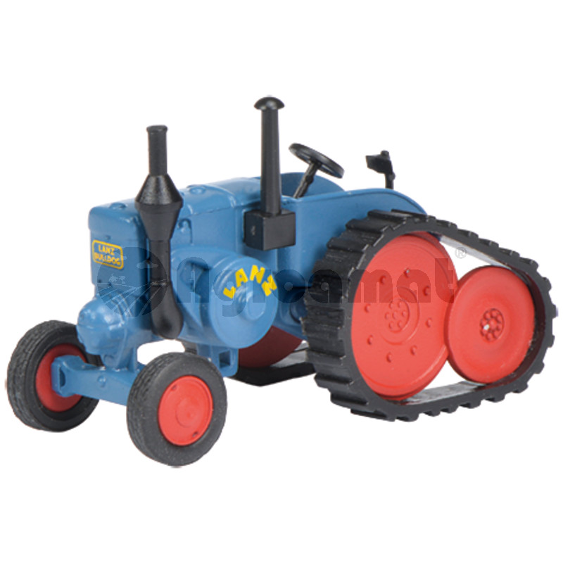 Tractor cu senila, albastru