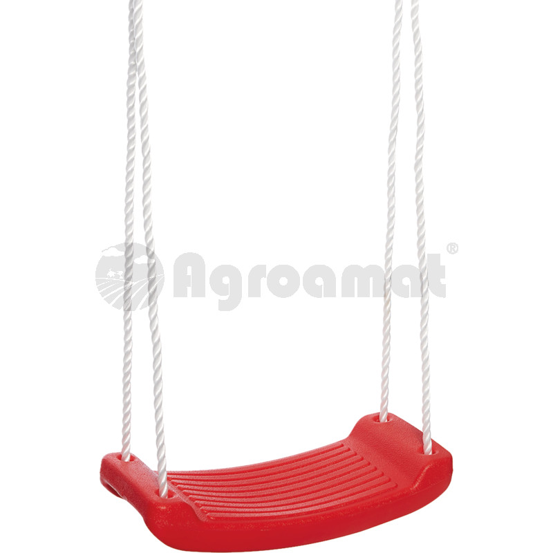 Balansoar din plastic, sarcina max. 60 kg, cablu poliester 10 mm, rosu, reglabil pana la ca. 180 cm, usorstabil, testat TÜV/GS