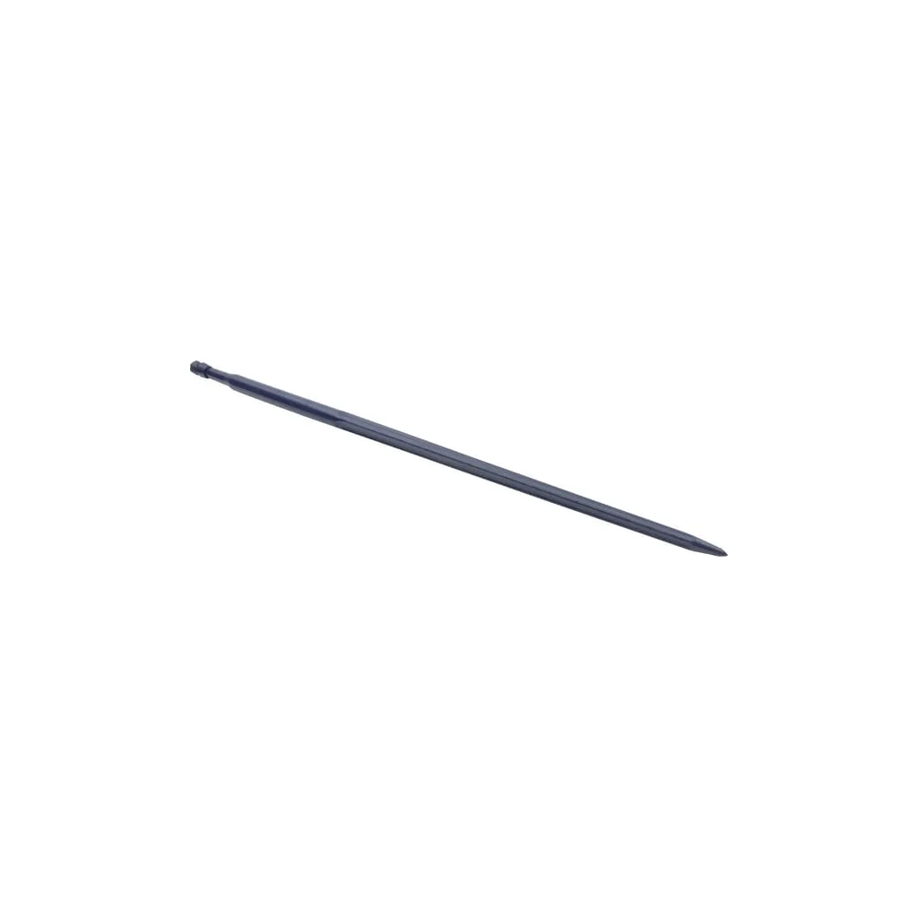 Dinți pentru încărcător, drepți, secțiune în stea 35x1100mm, vârf ascuțit cu piuliță M22x1.5mm, albastru FT410451KR