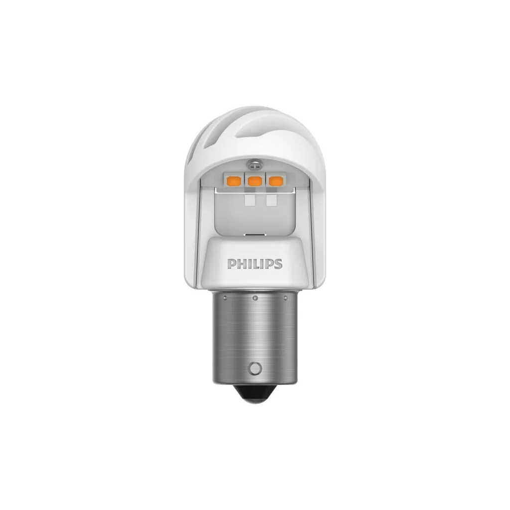 Bec LED PY21W 12V/24V BAU15s alb utilizare off road Philips GL1498XUAXM