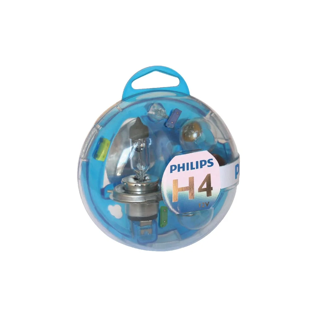 Set becuri halogen H4 P43t 12V Philips GL55718EBKM