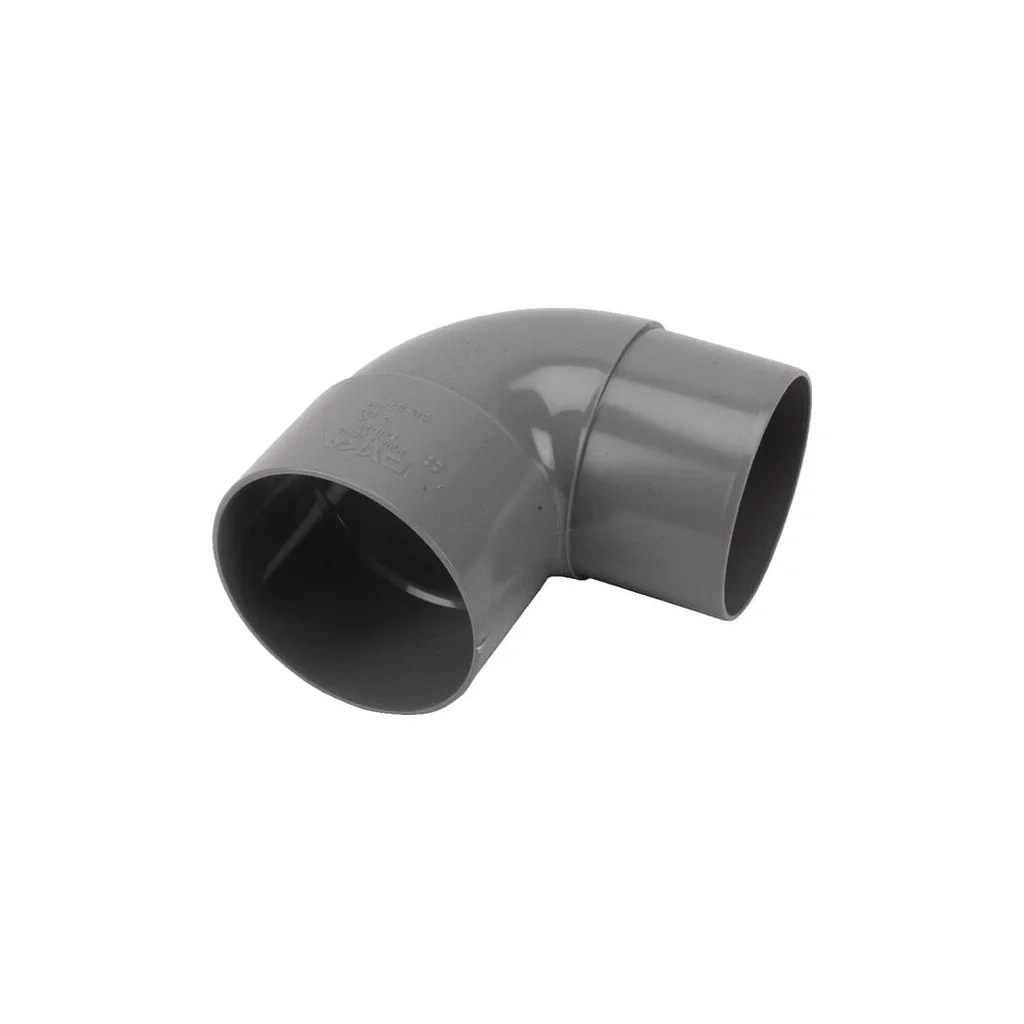 Cot PVC 80 mm 87° gri HWA180801G