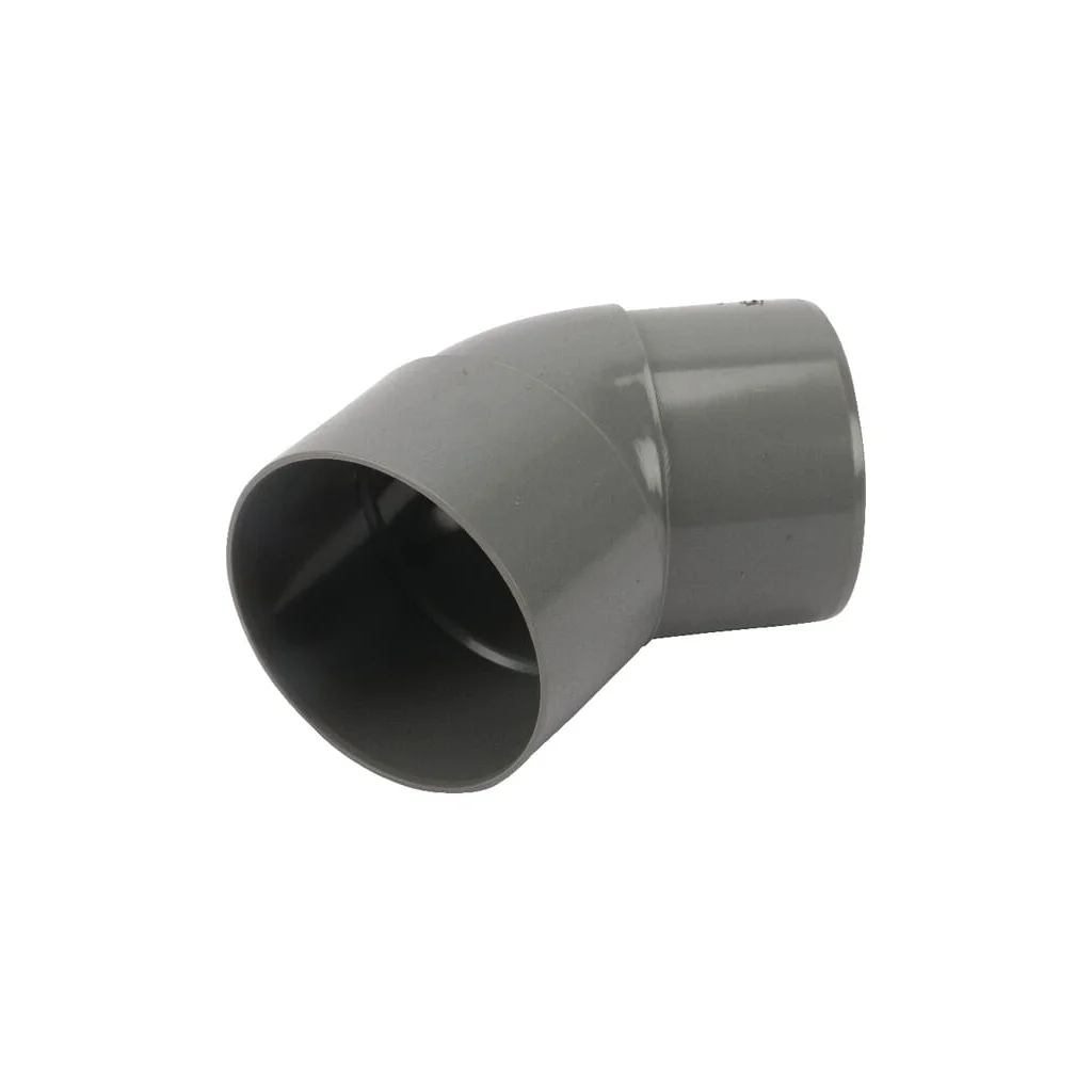 Cot PVC 80 mm 45° gri HWA280801G