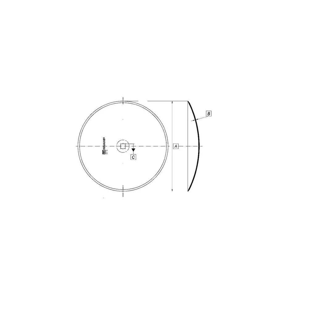 Taler disc neted 508x4/30mm Kverneland JA234