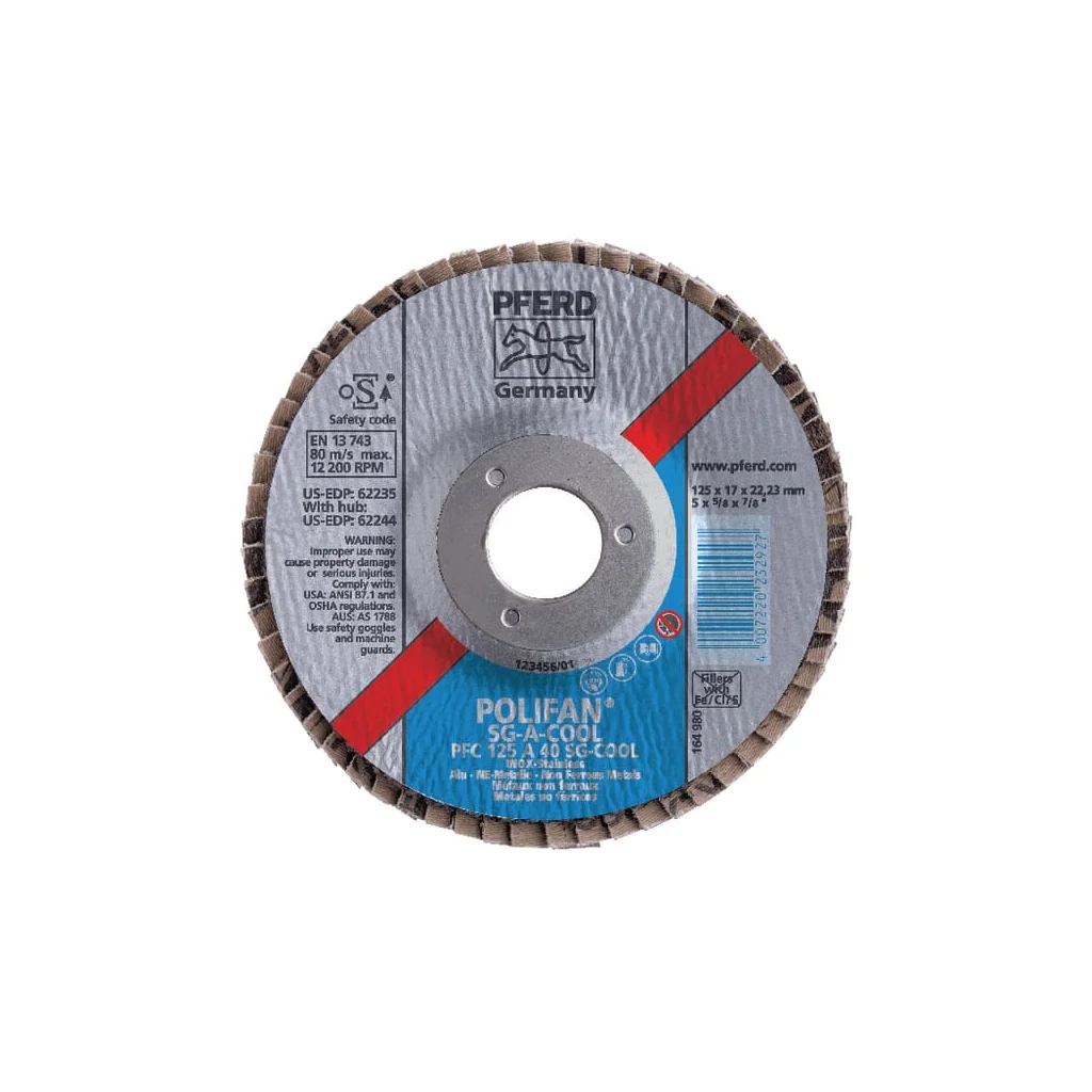 Disc abraziv lamelar 180mm K80 INOX K18080INOX