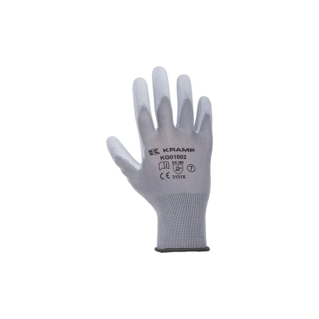 Mănuși Kramp 1.001 gri 10/XL pachet 120 perechi KG0100210P120