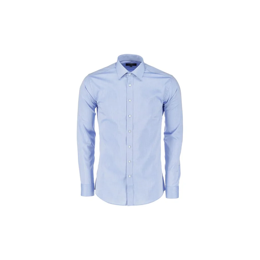 Cămașă albastră ML, croială slim, S KRAKW407010238038