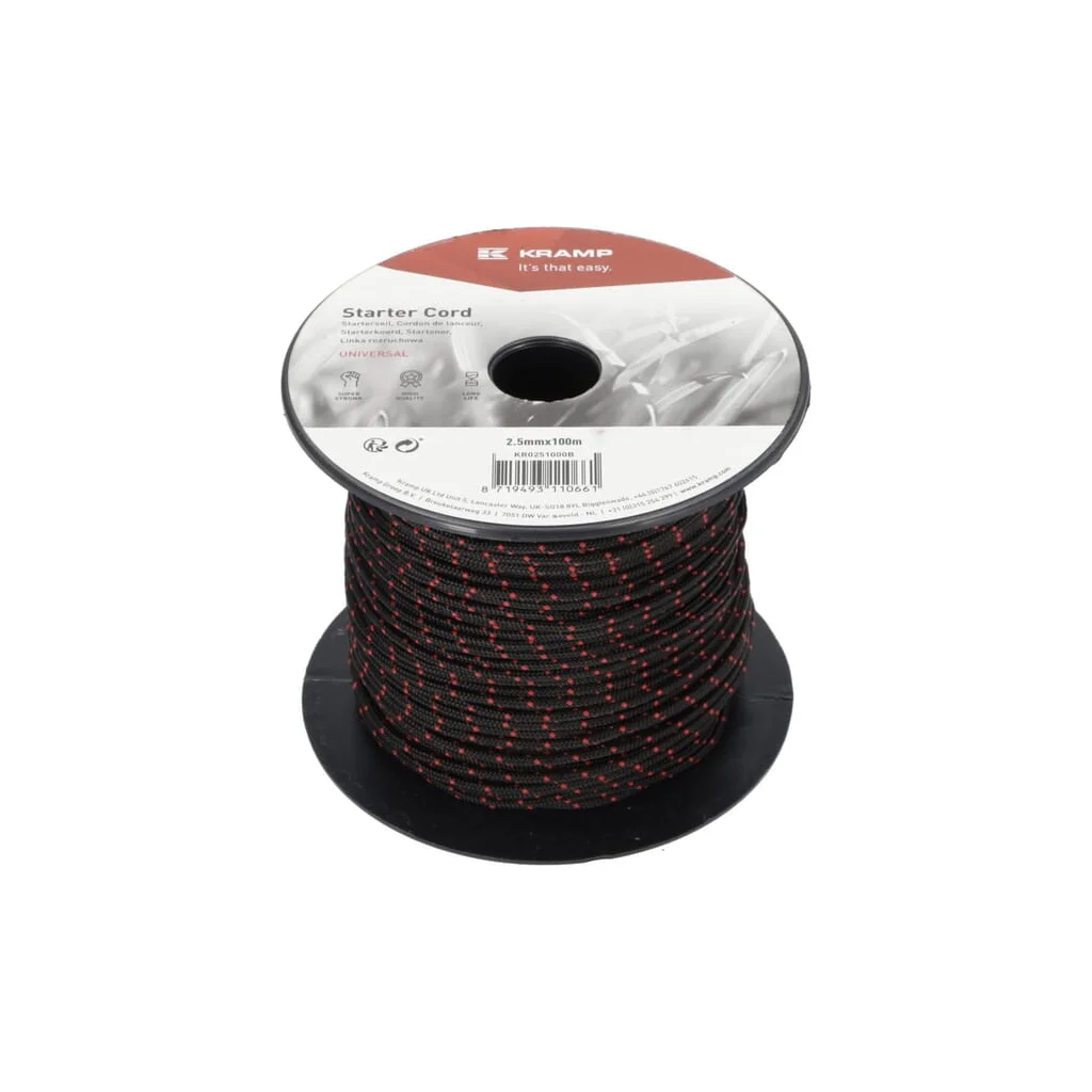 Cablu demaror, 2,5mmx100m, negru KR0251000B