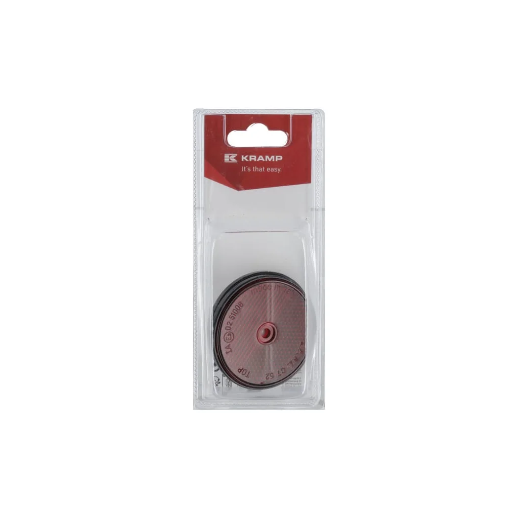 Reflectorizant rotund roșu Ø60mm (2) KR484065P02B