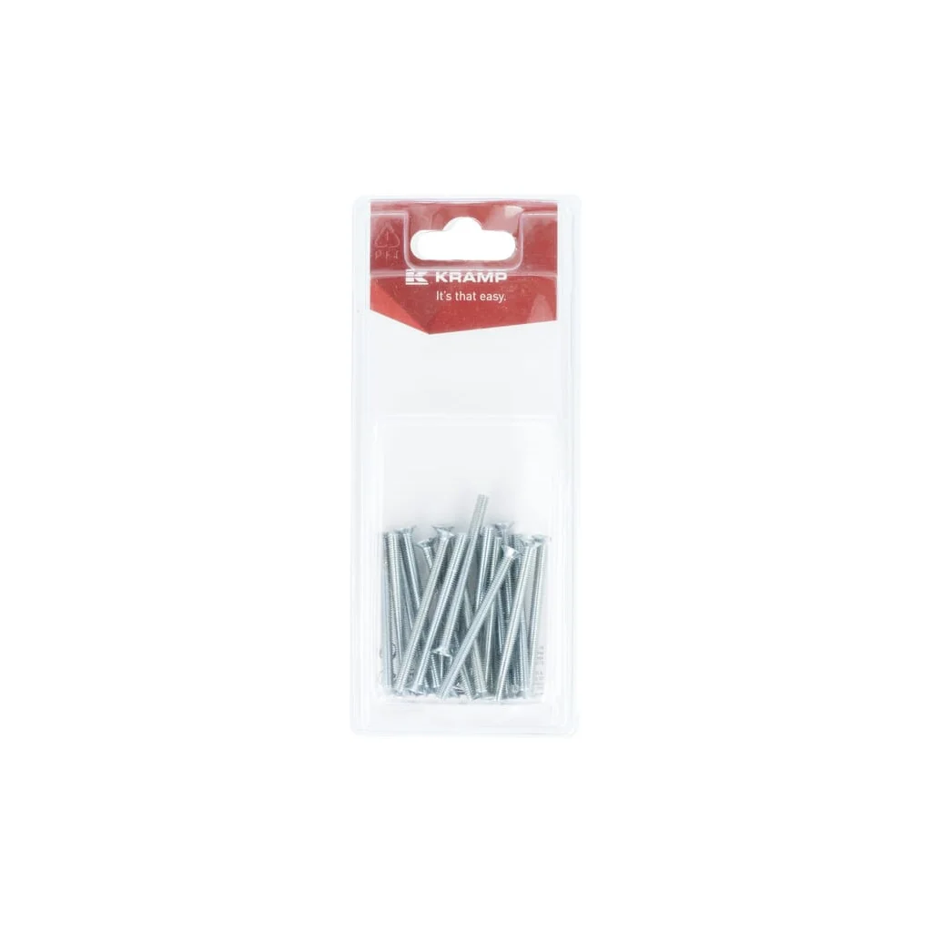 Șurub cap înecat crestat M4 x 50mm (20) KR963450P20B