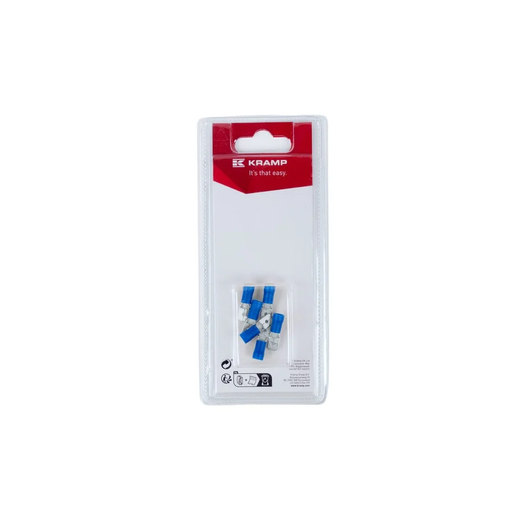 Terminal cablu tată, albastru 6,3x0,8mm - 1,5-2,5mm² (6) KRLA9120P06B