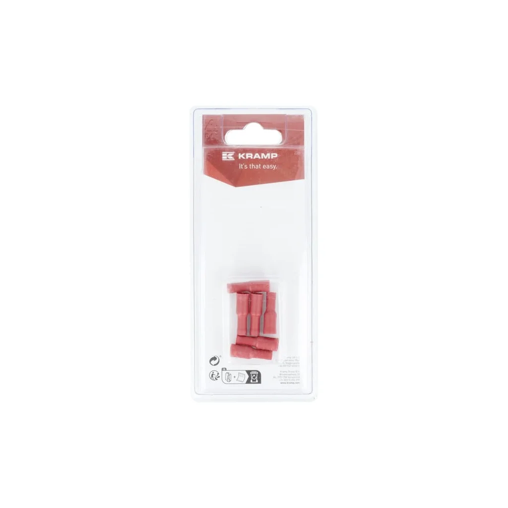Conector termocontractabil mamă, roșu 4,0mm - 0,5-1,0mm² (6) KRLA9125P06B