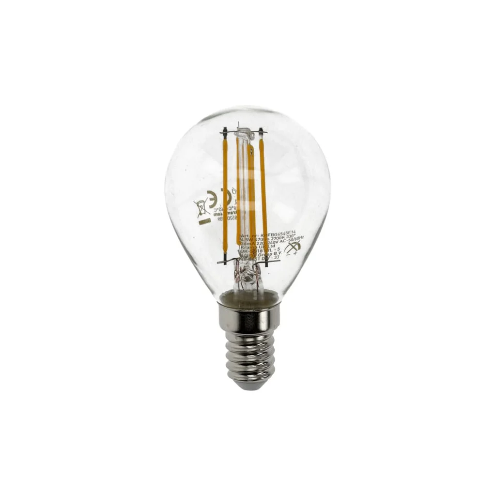 Bec cu Filament LED - Glob G45 E14 4.5W KRFBG4545E14