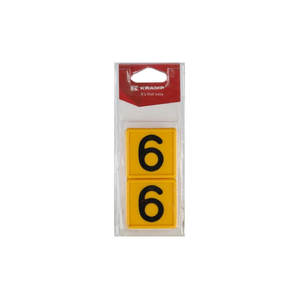 Plăcuță cu numere Nr:6 (6) KRVV10106P06B