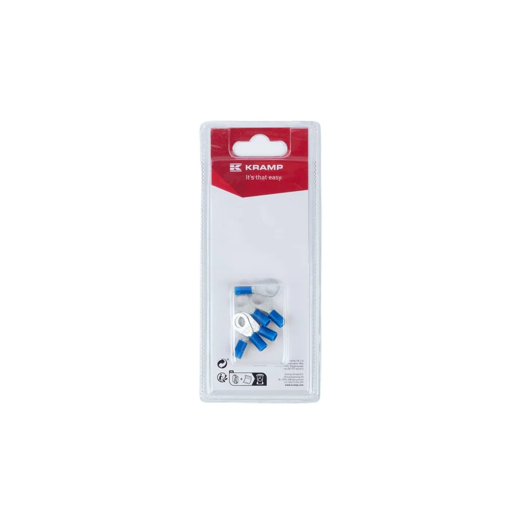 Terminal cablu, cu inel, albastru Ø6mm - 1,5-2,5mm² (6) KRLA9085P06B