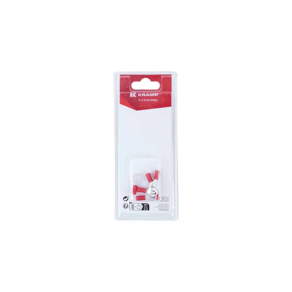 Terminal cablu cu inel, roșu Ø6mm - 0,5-1,0mm² (6) KRLA9165P06B