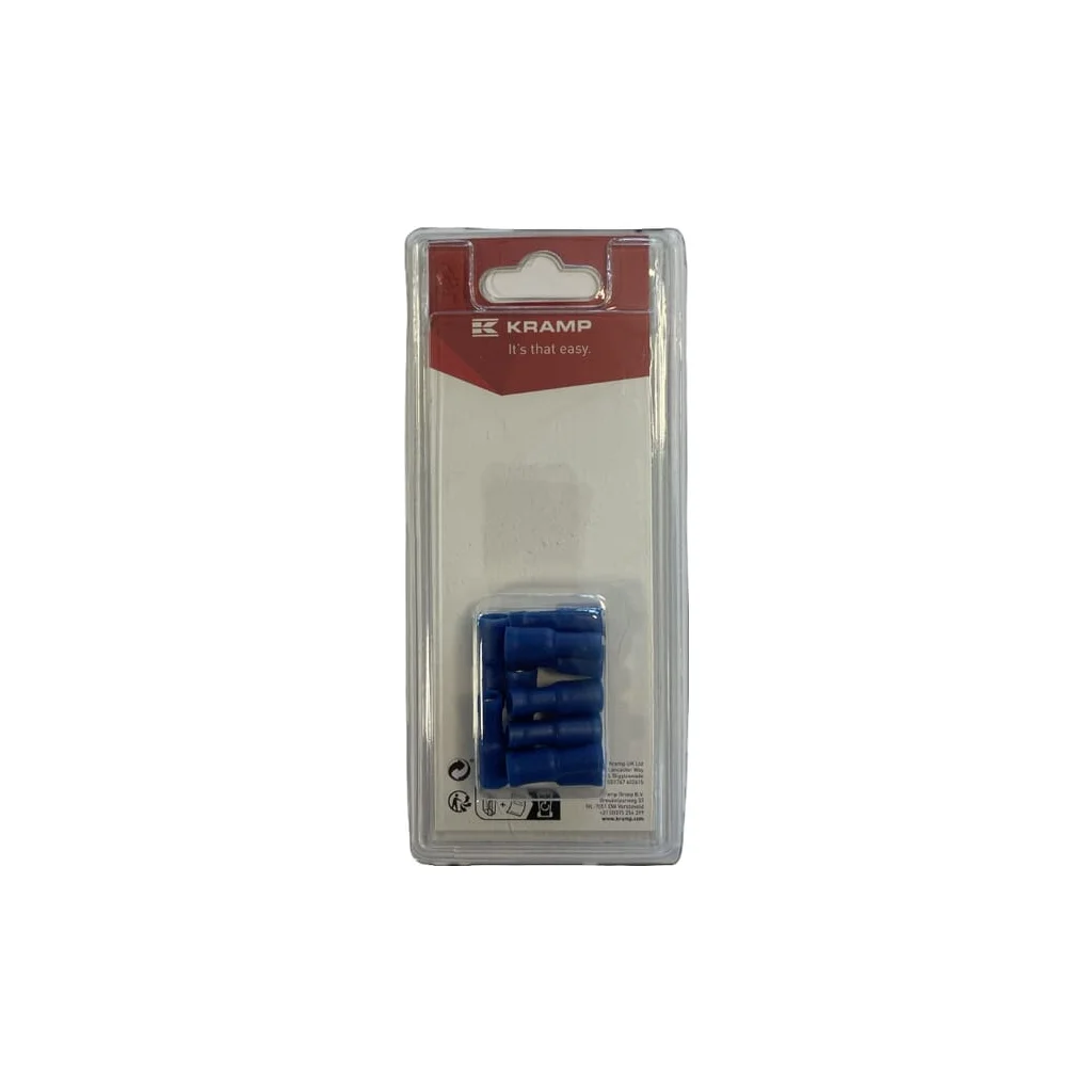 Conector Bullet feminin, albastru Ø 4mm - 1.5-2.5mm² (10) KRLA9030P10B