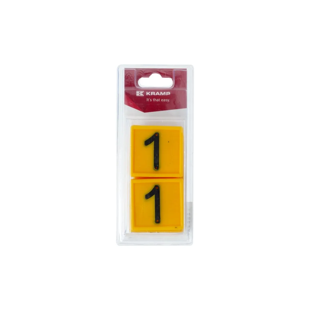 Plăcuță cu numere Nr:1 (6) KRVV10101P06B