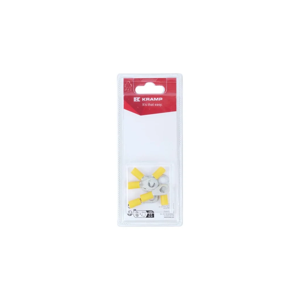 Terminal cablu cu inel, galben Ø8mm - 4,0-6,0mm² (6) KRLA9055P06B