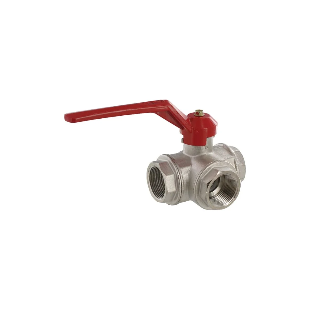 Robinet cu bilă L 11/4" IT/IT cu 3 căi KS3114L