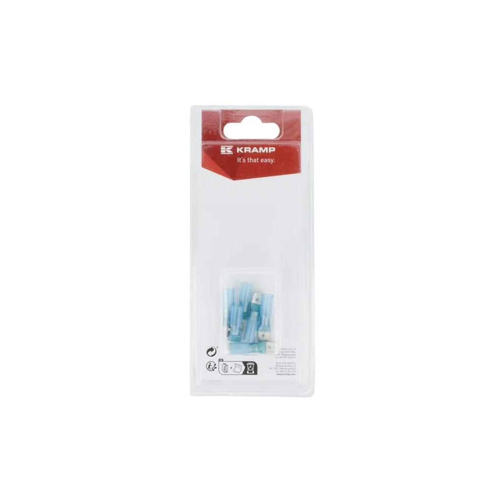 Terminal cablu tată, albastru 6,3x0,8mm - 1,5-2,5mm² (6) KRKK501525P06B