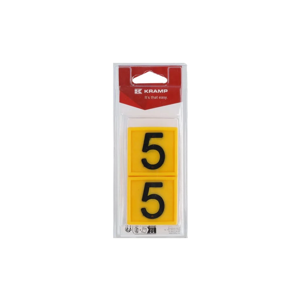 Plăcuță cu numere Nr:5 (6) KRVV10105P06B