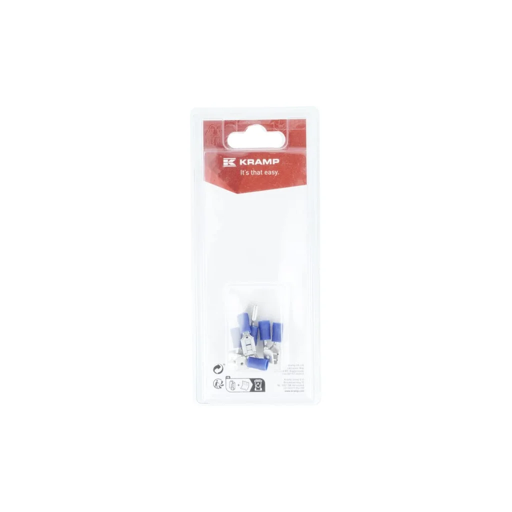 Terminal cablu albastru 6,3mm - 1,5-2,5mm² (6) KRLA9060P06B